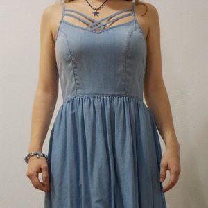 SO Brand Blue Sundress with Pockets